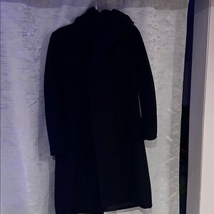 Ake wrapped hooded wool coat  size L